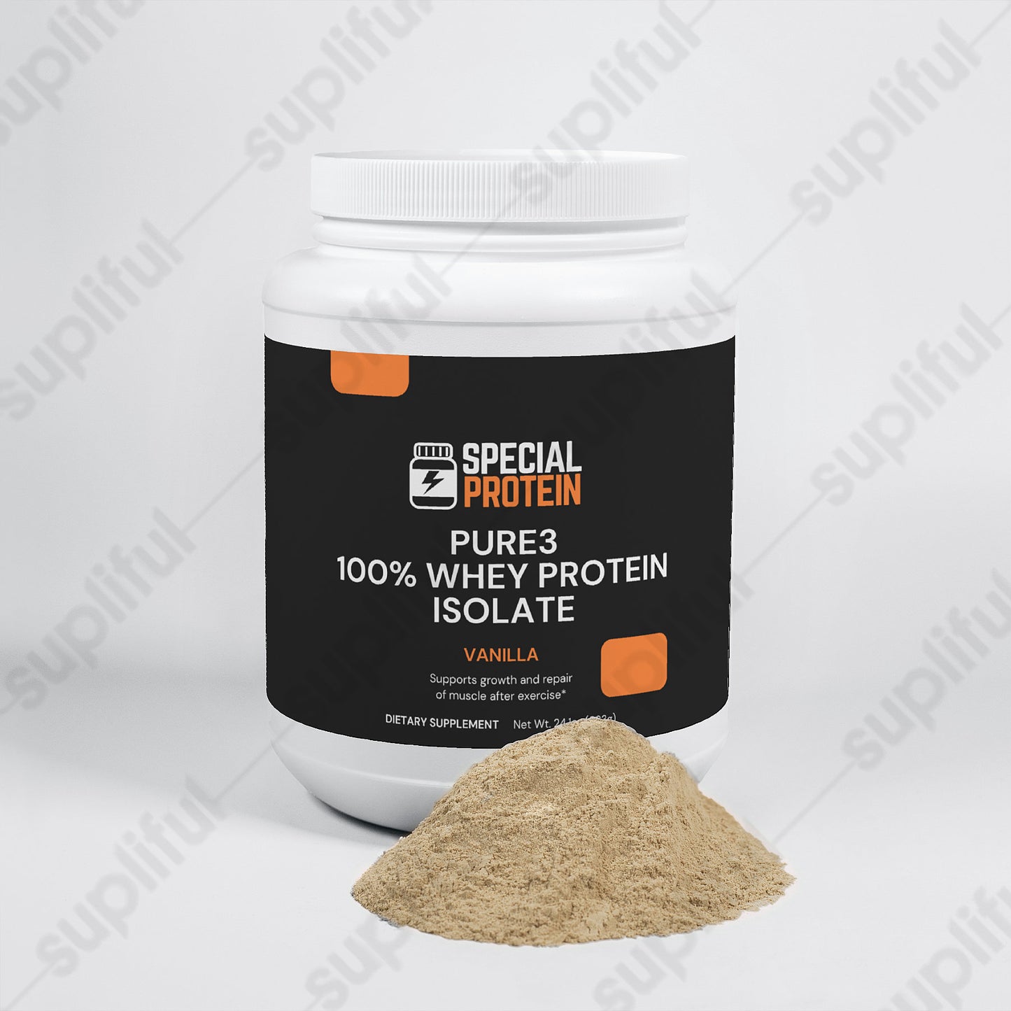 Pure3 100% Whey Protein Isolate (Vanilla)